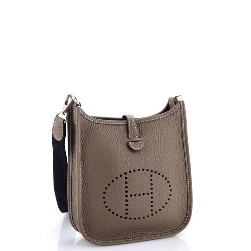 Pre-owned Hermes Hermes Evelyne Bag Gen Iii Clemence Tpm In Brown