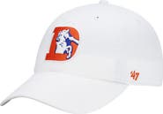 '47 Men's '47 White Denver Broncos Clean Up Legacy Adjustable Hat