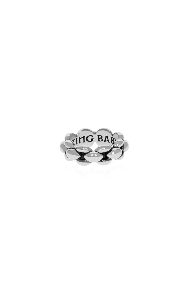 King Baby Studio Small Infinity Link Ring, Main, color, Silver