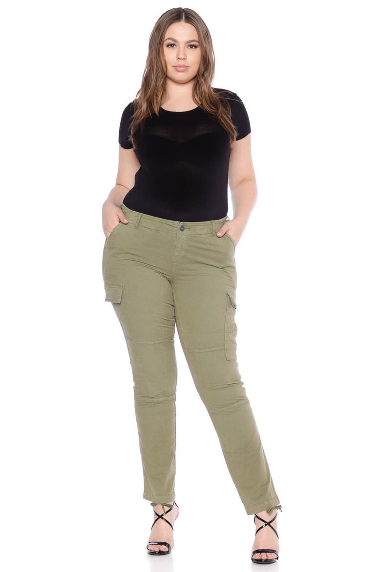 Twill Cargo Pants, Alternate, color, OLIVE