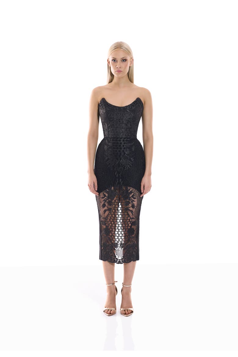 Imprint Dress, Main, color, BLACK