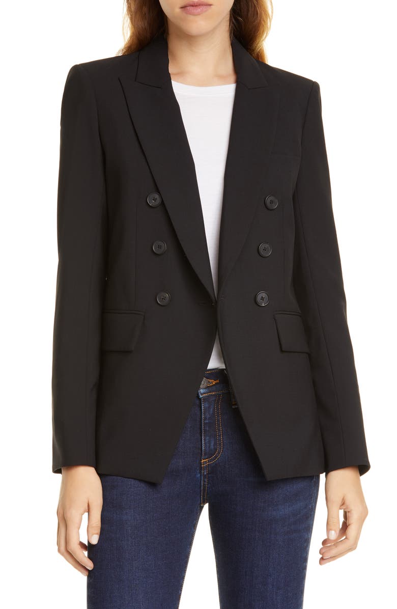Veronica Beard Matteo Double Breasted Dickey Blazer, Main, color, 