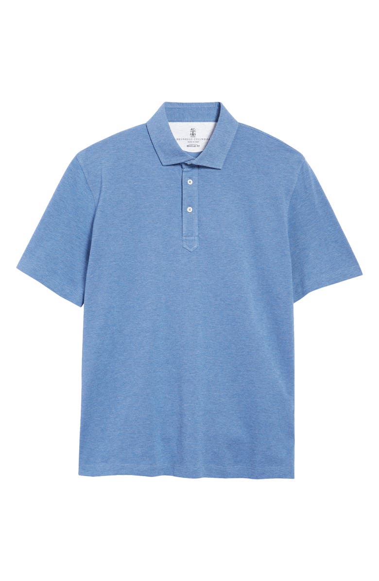 Brunello Cucinelli Short Sleeve Cotton Polo, Alternate, color,