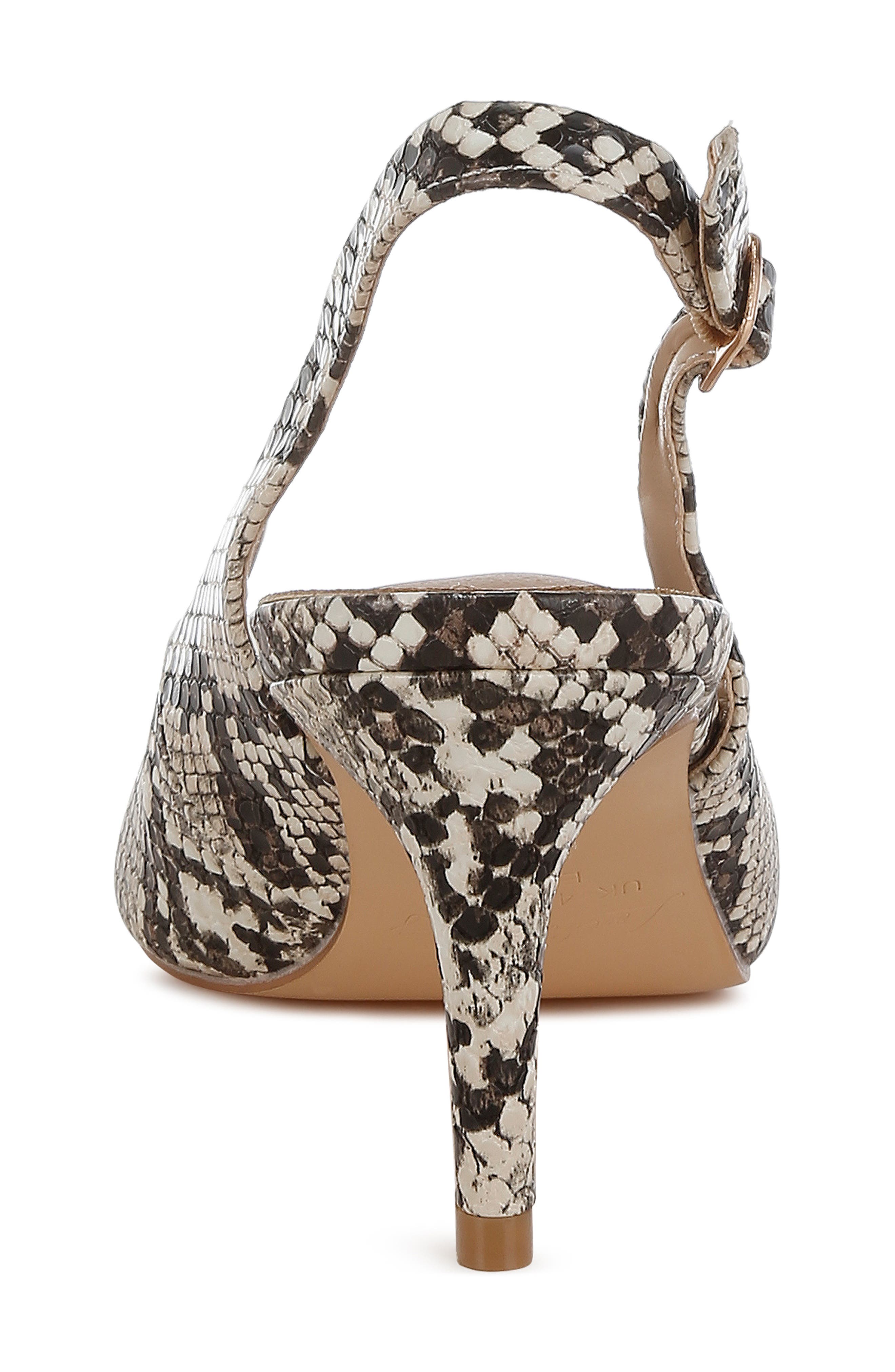LONDON RAG Baobab Snake Print Slingback Pump, Alternate, color, Snake