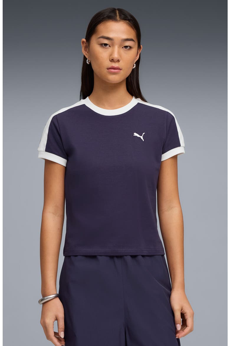 T7 Slim Fit T-Shirt, Alternate, color, DEEP PLUM