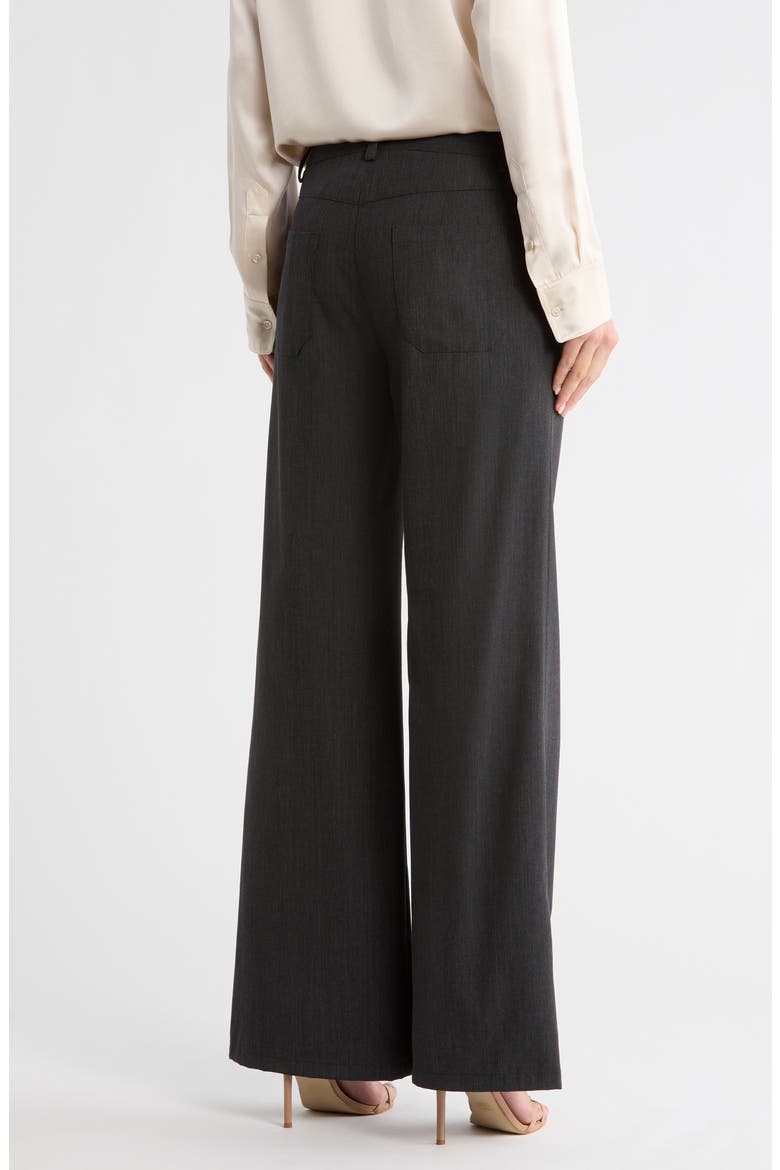 Howard Stretch Wool Wide Leg Pants, Alternate, color, DARK CHARCOAL GREY