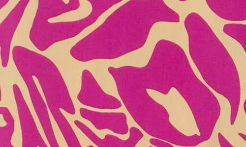 Nordstrom Rack Printed Palazzo Pants In Pink- Tan Abstract Animal
