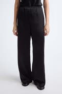 LESET Barb Wide Leg Satin Pants