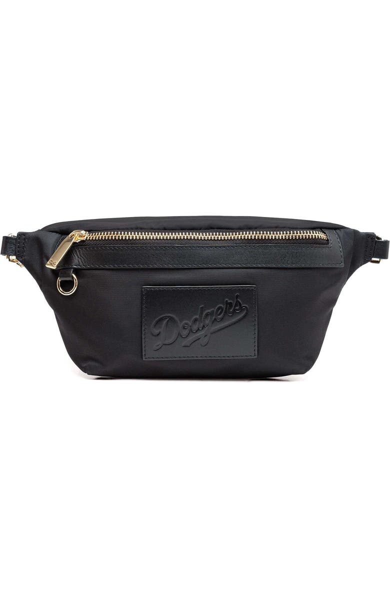 LUSSO Los Angeles Dodgers Regan Fanny Pack, Main, color, Black