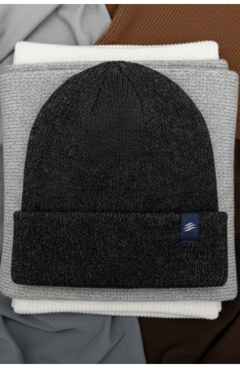 United By Blue The Softest Ultra cozy Yak Yarn Heathered Knit Beanie, Alternate, color, Light Heather Grey