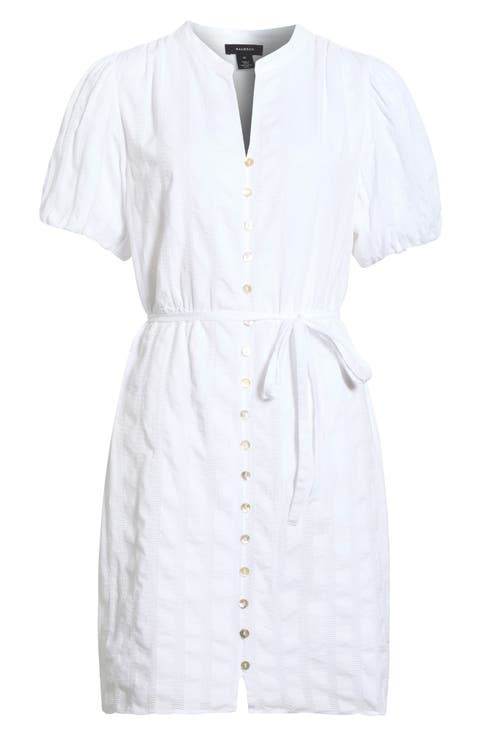Balloon Sleeve Shirtdress