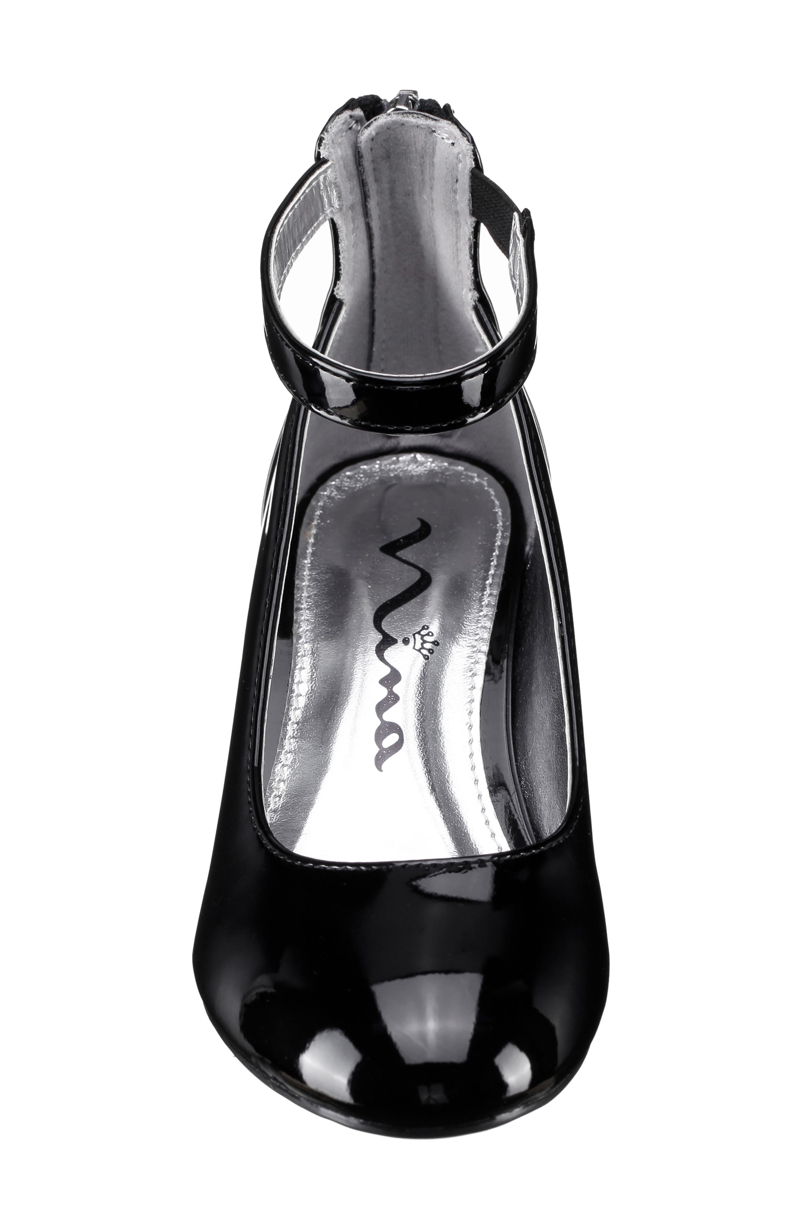 Nina Florious Metallic Flat, Alternate, color, Black Patent