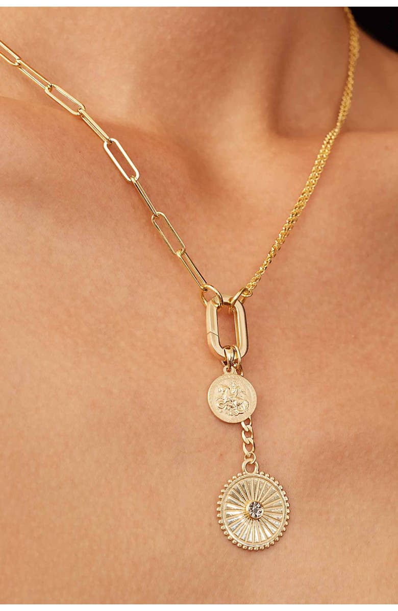 Oradina 14K Yellow Gold Connect Me Oval Clasp, Alternate, color, Yellow Gold