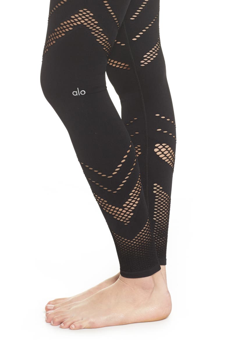 Seamless High Waist Leggings, Alternate, color, BLACK