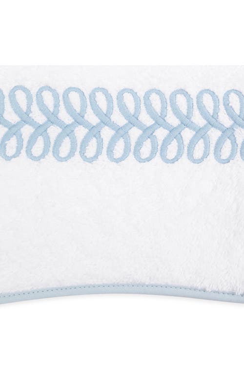 Matouk Astor Braid Bath Sheet In Light Blue