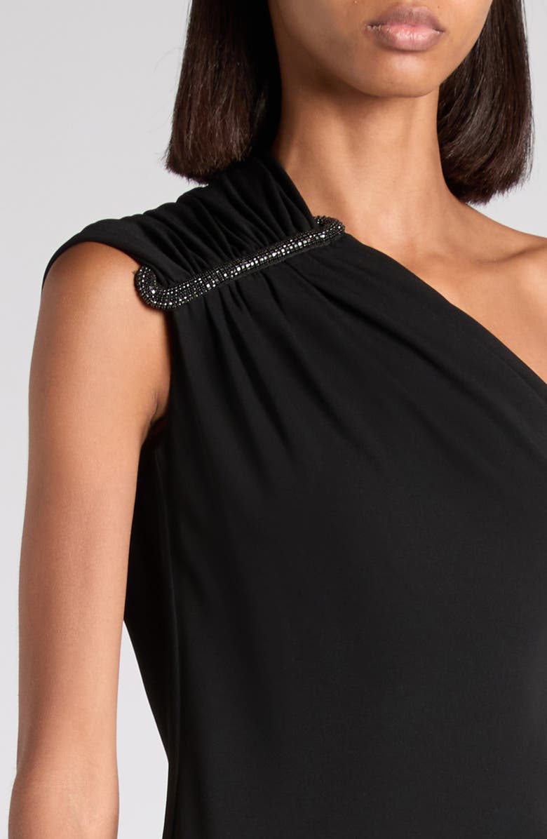 TOM FORD One-Shoulder Crepe Jersey Cocktail Dress, Alternate, color, Lb999 Black
