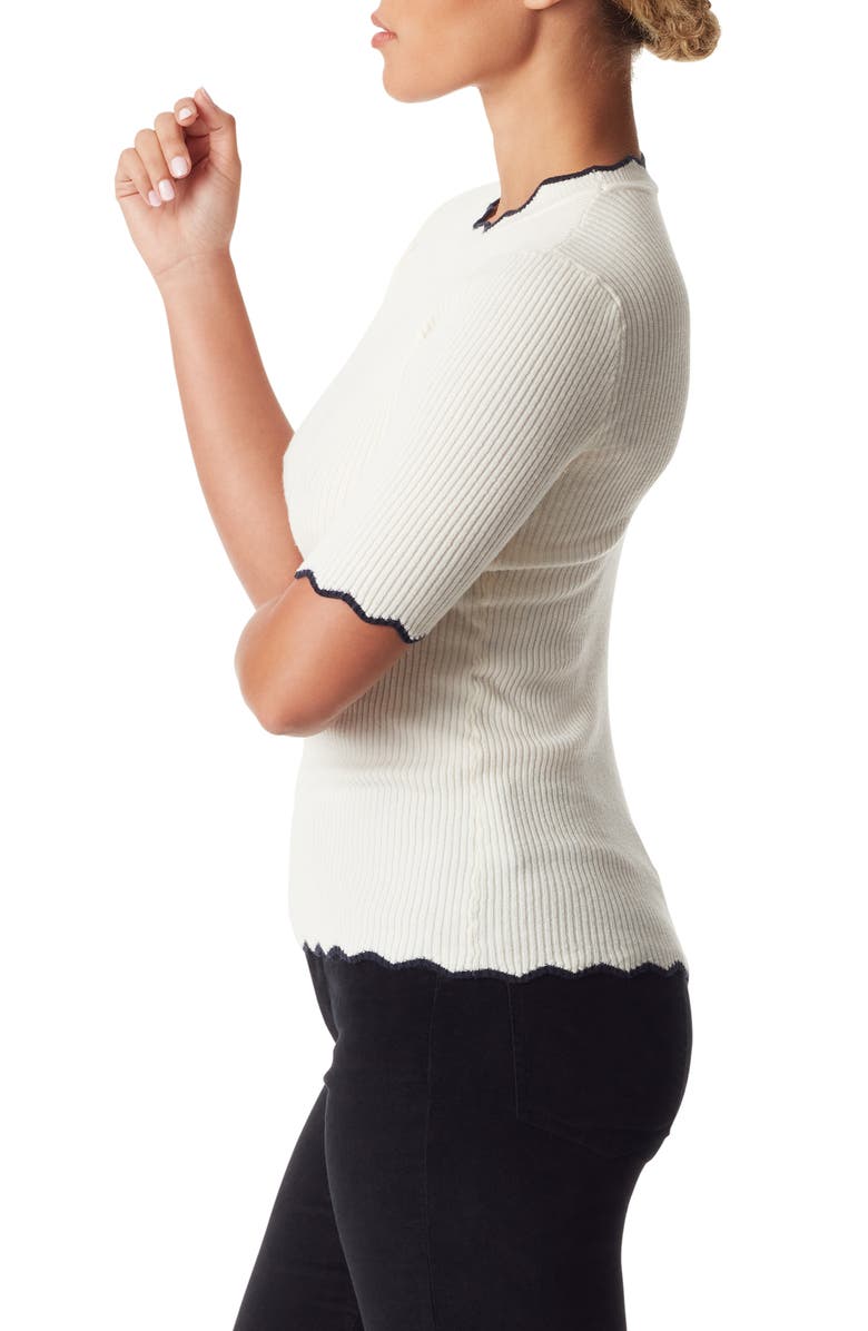 Sam Edelman Leslie Scallop Rib Top, Alternate, color, 