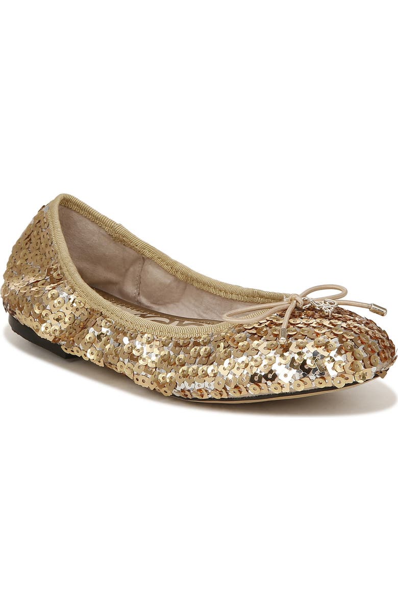 Sam Edelman Felicia Ballet Flat, Main, color, Gold Muilti