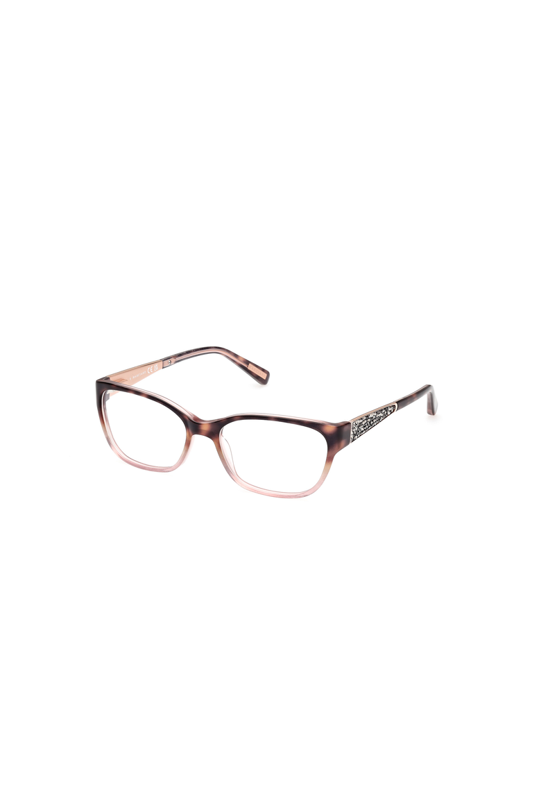 Glitter Temple Rectangular Eyeglasses, Main, color, Havana