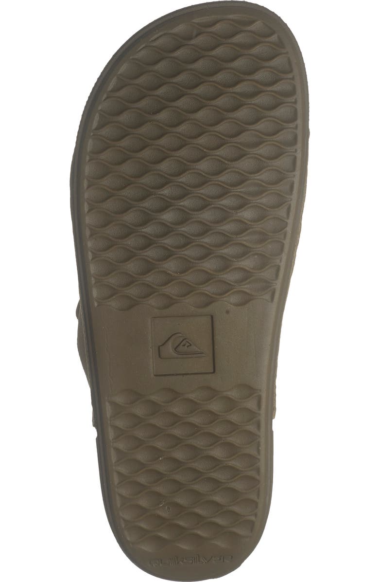 Quiksilver Dusk Patrol Slide Sandal, Alternate, color, Tan/ Medium Brown