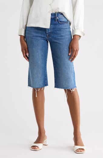 The Kick It High Waist Fray Hem Shorts