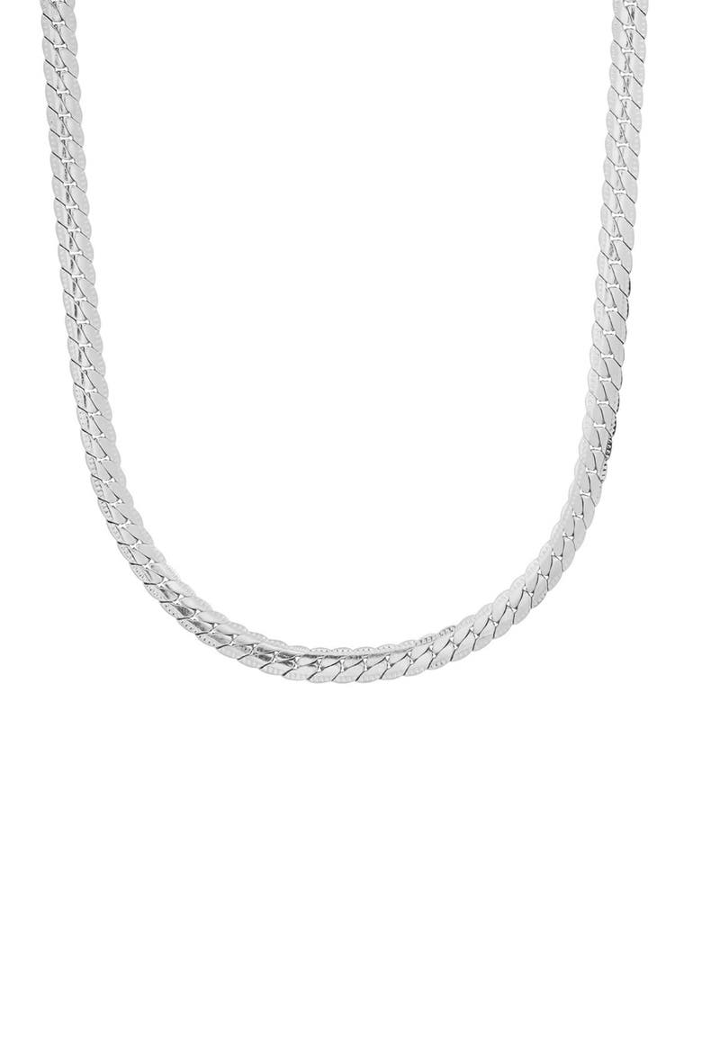 Men's Stainless Steel Curb Chain Necklace, Main, color, SILVER