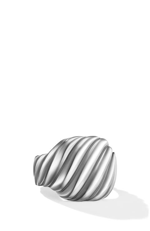 Sculpted Cable Contour Ring