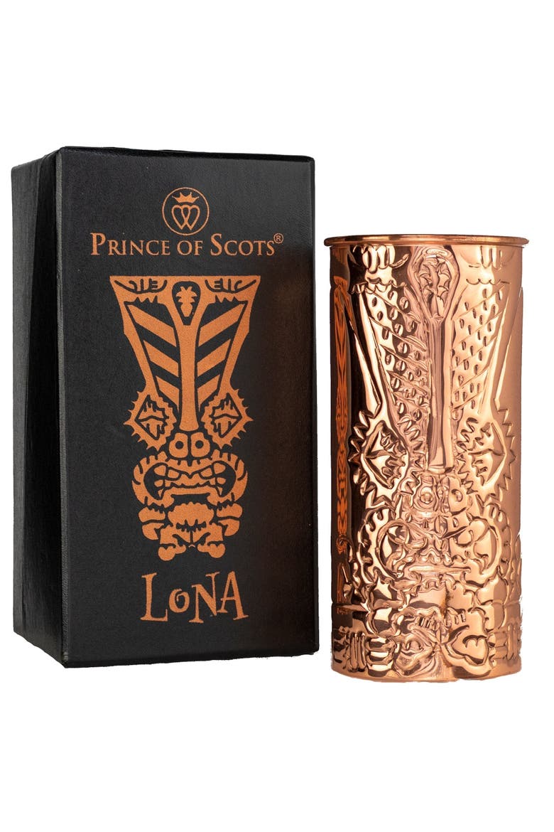 The Legends of Hawaii Copper Tiki Mug ~ Lona, Alternate, color, Lona