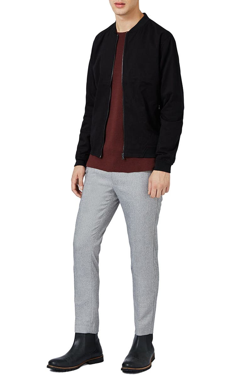 Topman Cotton Bomber Jacket, Alternate, color,