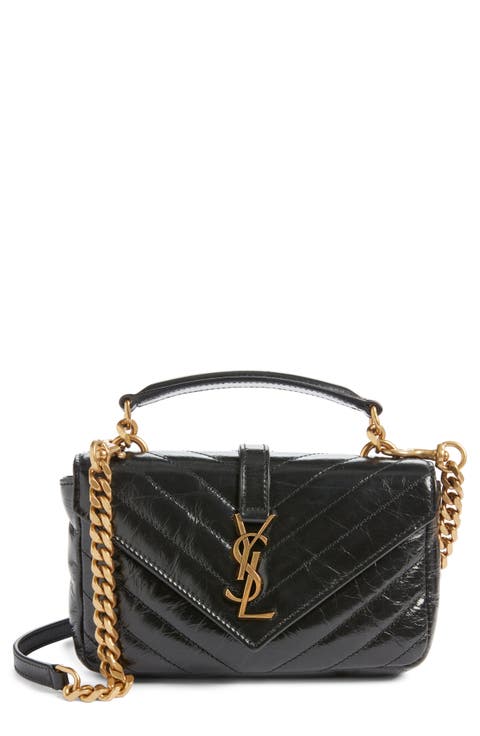 Mini College Matelassé Leather Crossbody Bag
