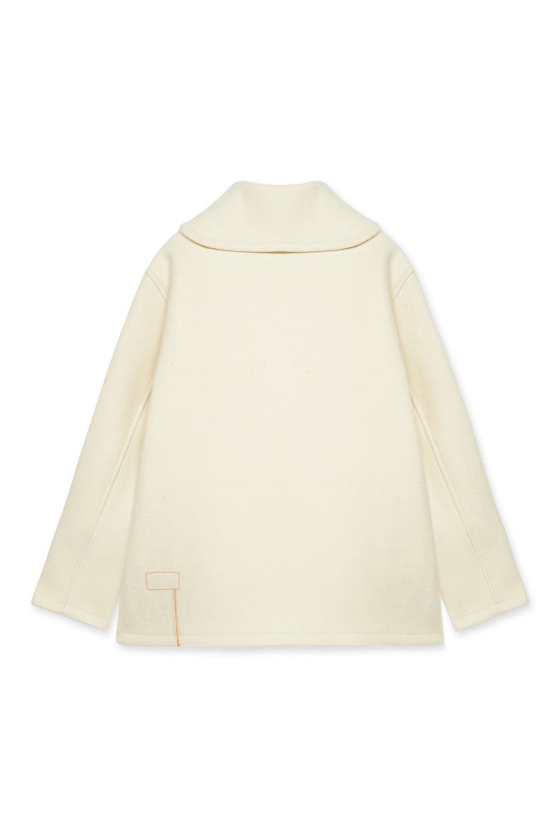Duffle Virgin Wool Jacket, Alternate, color, OFF WHITE