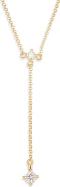 Nordstrom Demi Fine Cubic Zirconia Y-Necklace