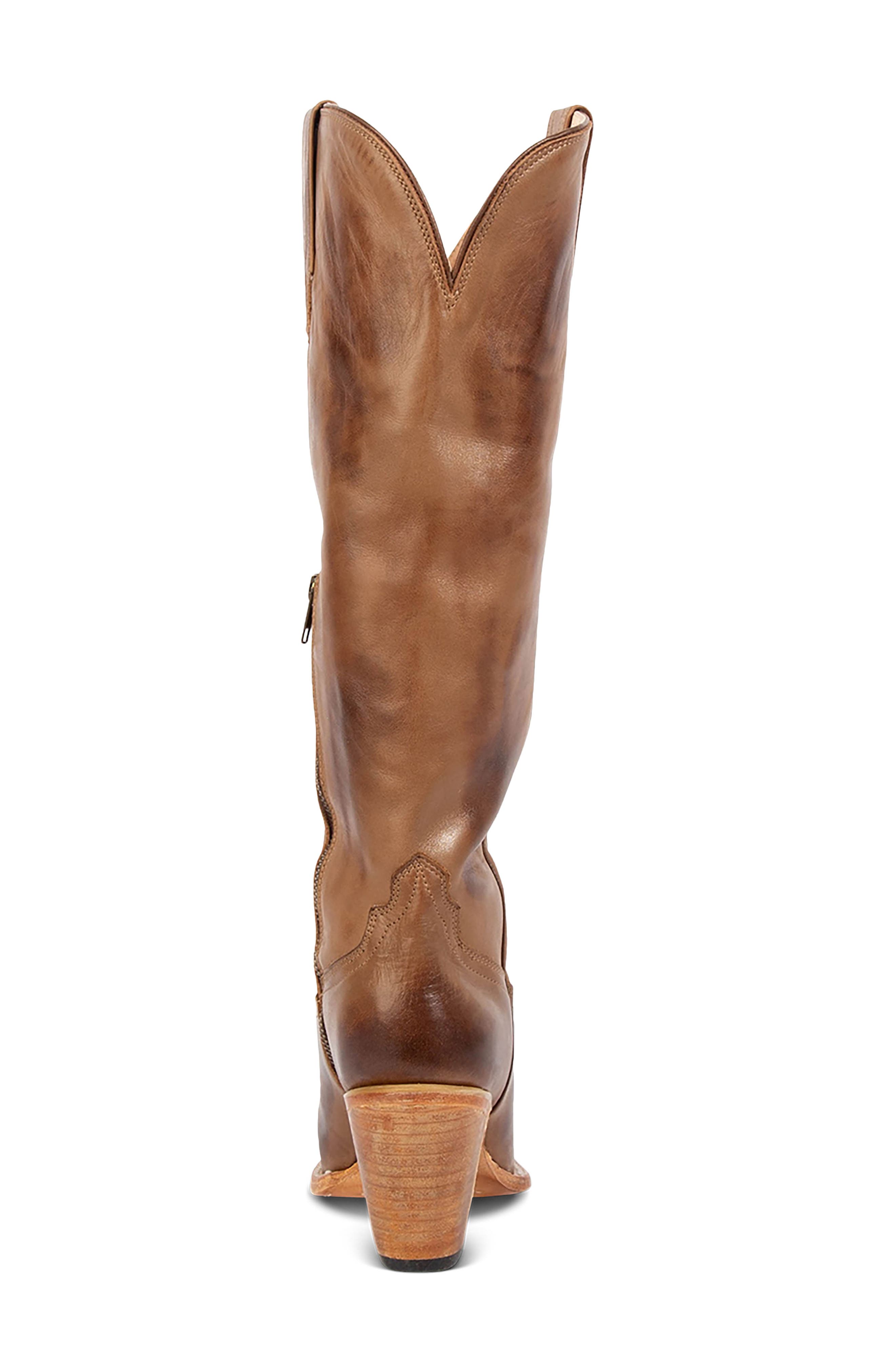 Thunderbird Leather Western Boot, Alternate, color, BEIGE