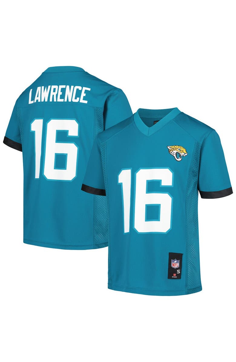 Outerstuff Youth Trevor Lawrence Teal Jacksonville Jaguars Replica Player Jersey, Main, color, Teal