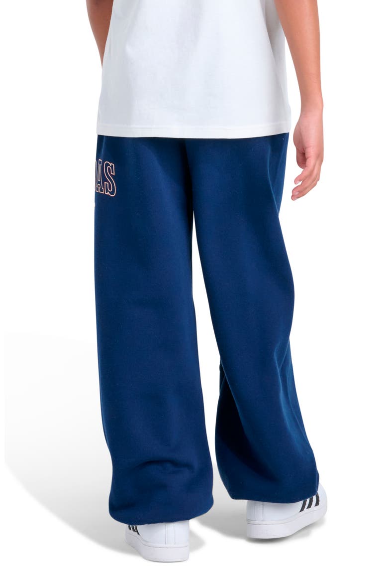 Kids' Varsity Graphic Fleece Pants, Alternate, color, DARK BLUE
