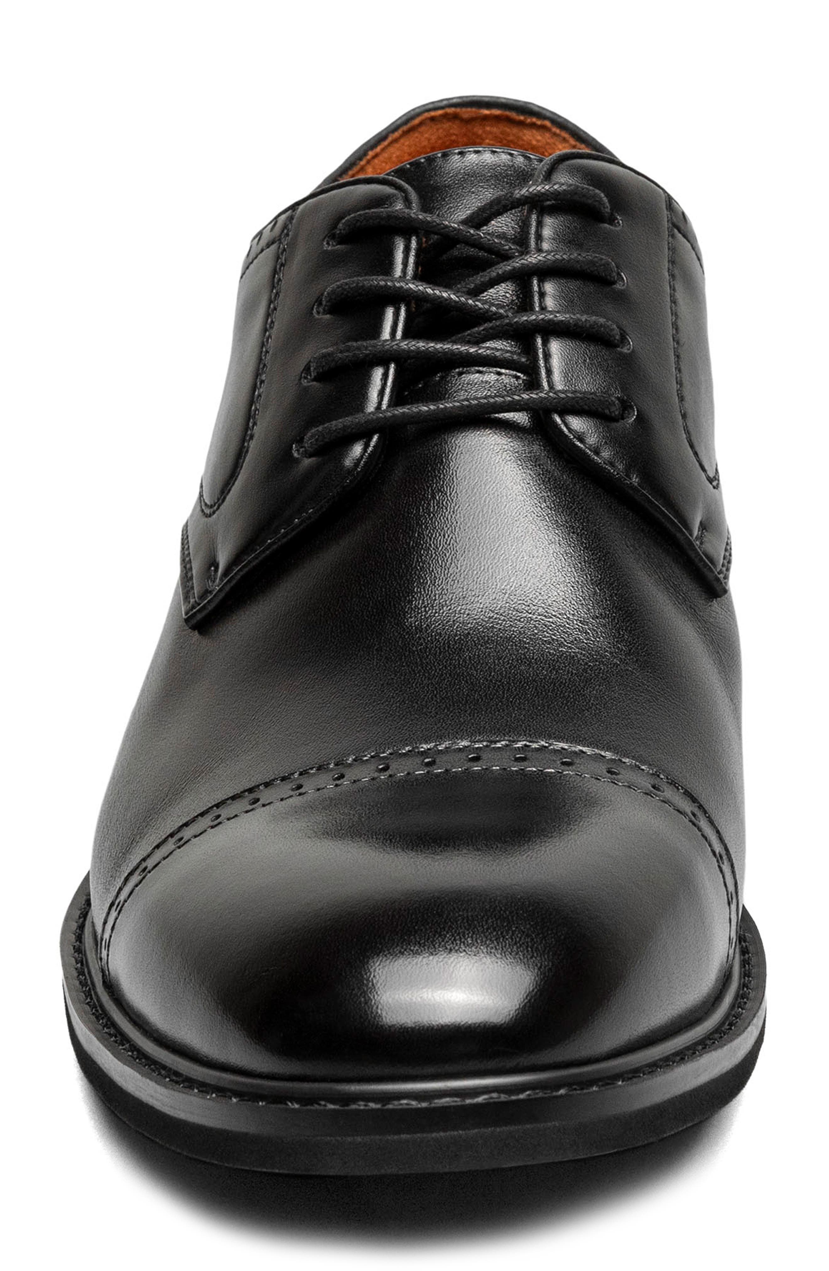 Stacy Adams Bailey Cap Toe Derby, Alternate, color, Black