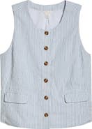 Caslon® Front Button Vest