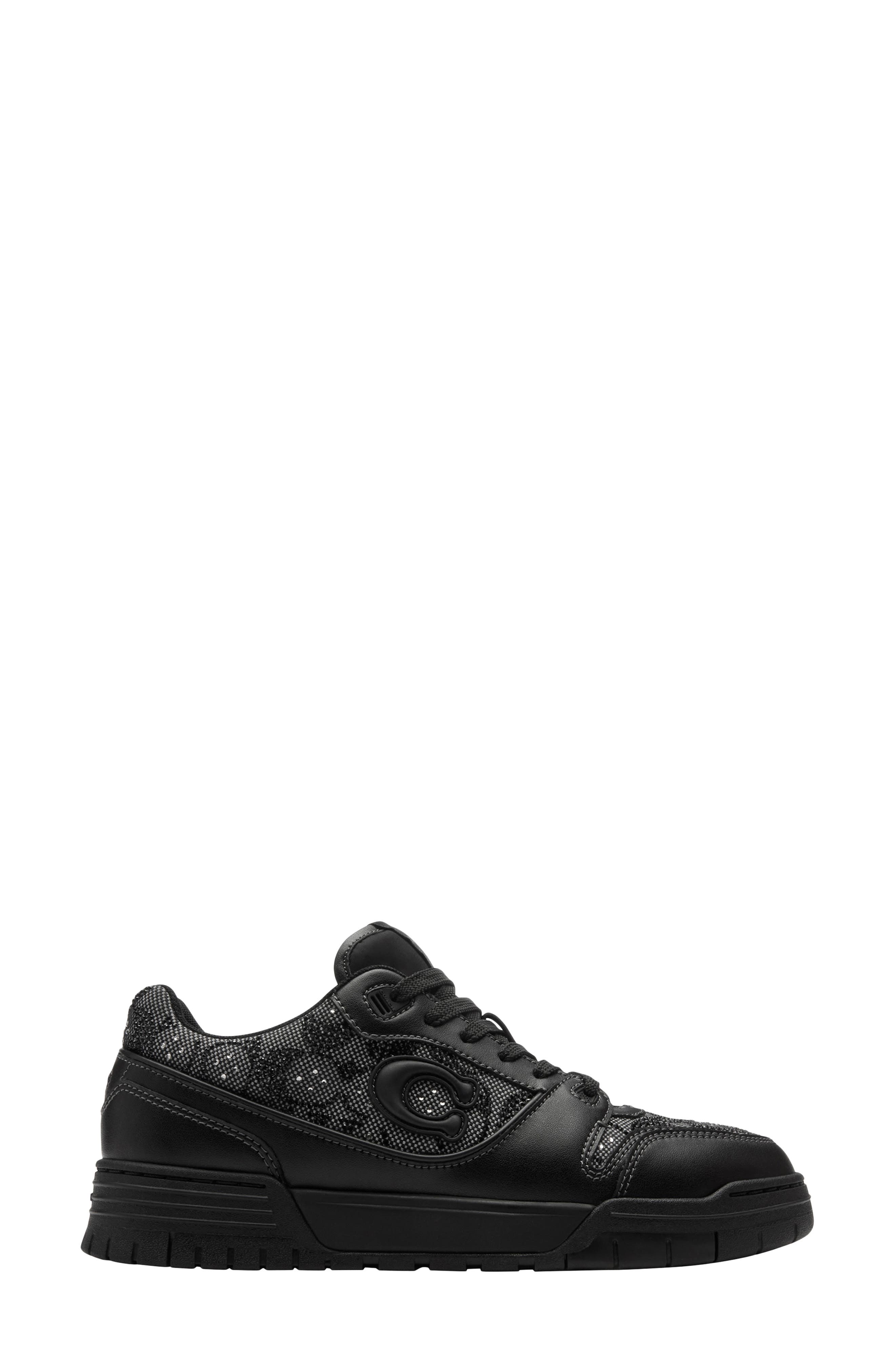 COACH Crystal Signature Monogram Sneaker, Alternate, color, 