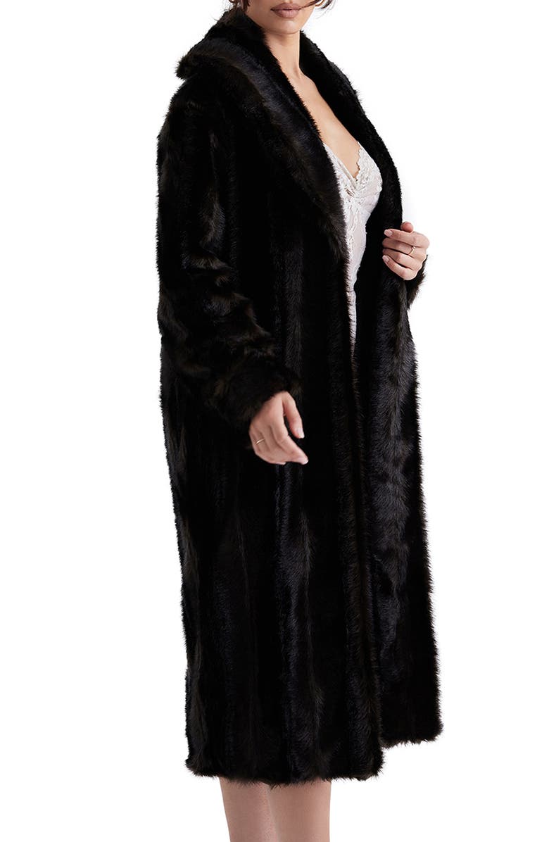 HOUSE OF CB Callie Long Faux Fur Coat, Alternate, color, 