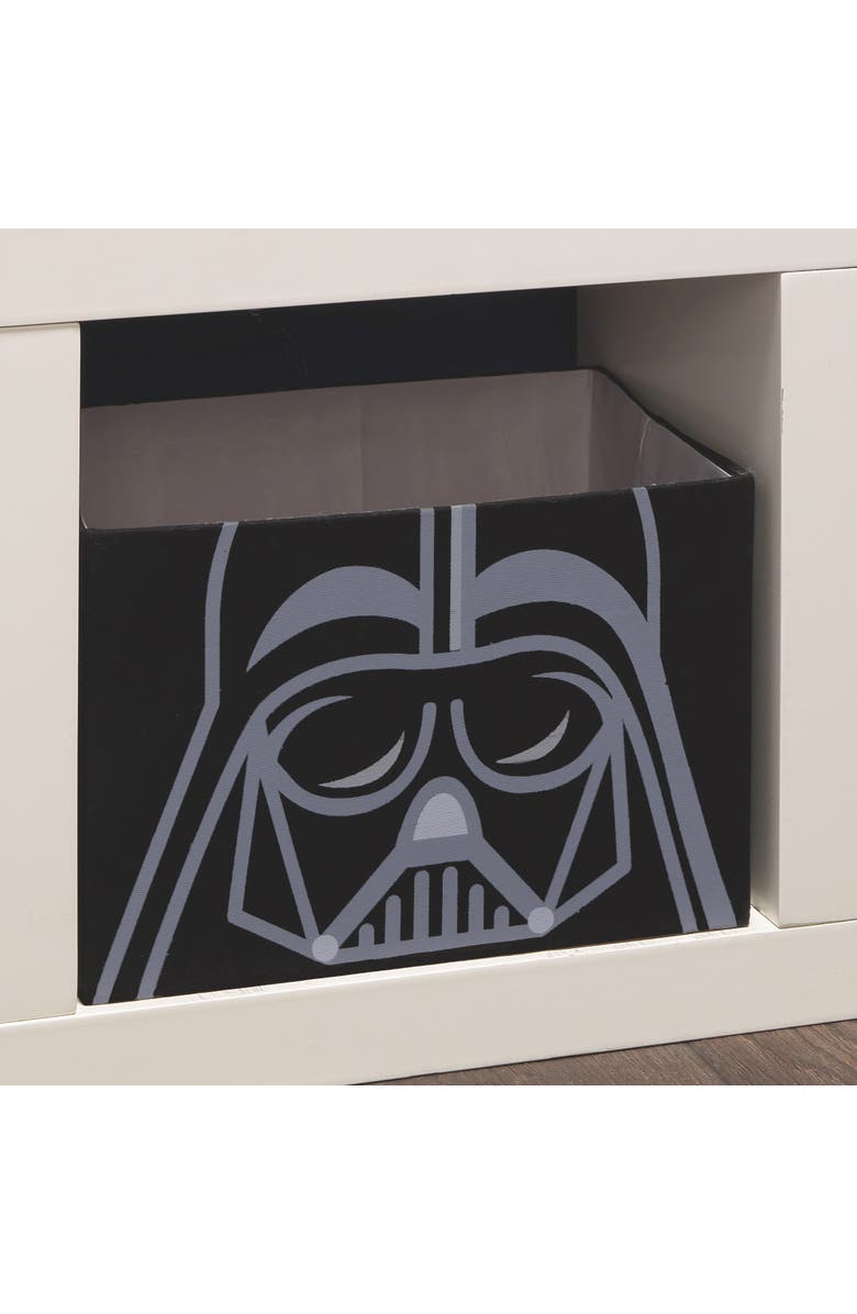 Lambs & Ivy Star Wars Darth Vader Foldable/Collapsible Storage Bin Organizer, Alternate, color, Black