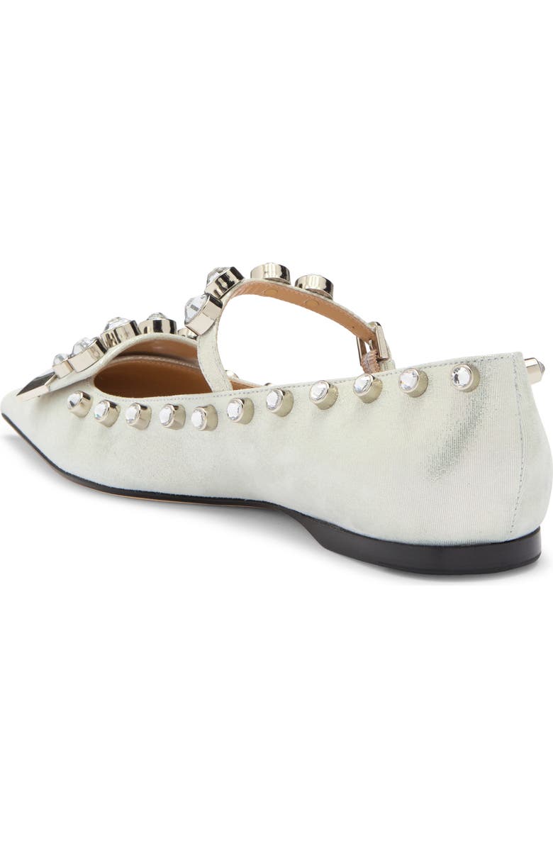 Sergio Rossi Crystal Embellished Mary Jane Flat, Alternate, color,
