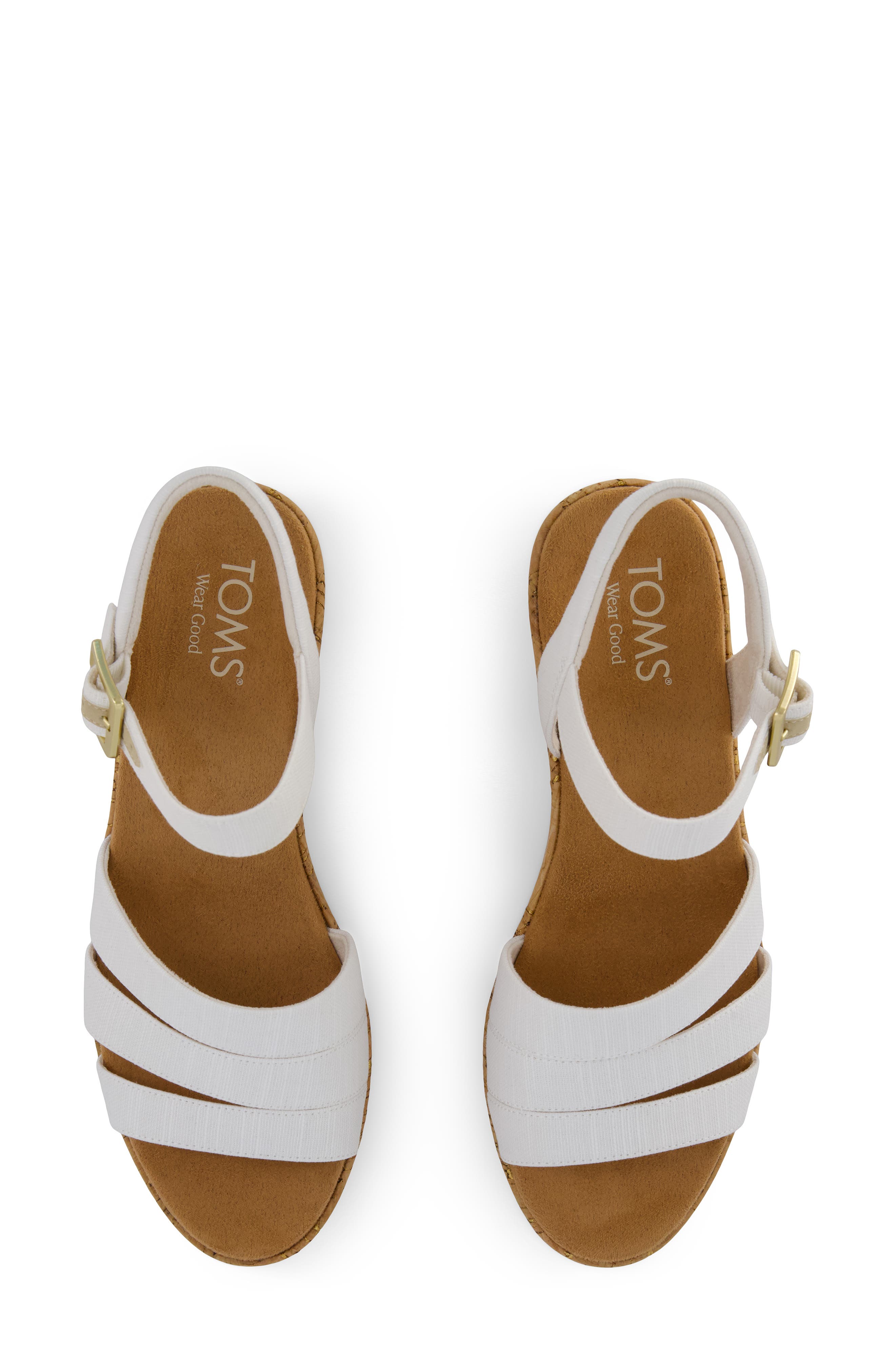 Julia Wedge Sandal, Alternate, color, WHITE
