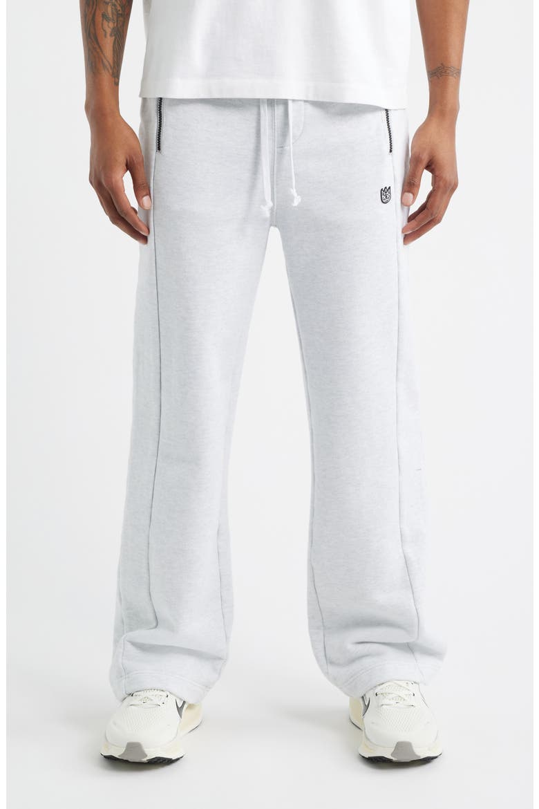 Oversize Cotton Sweatpants, Main, color, HEATHER GREY