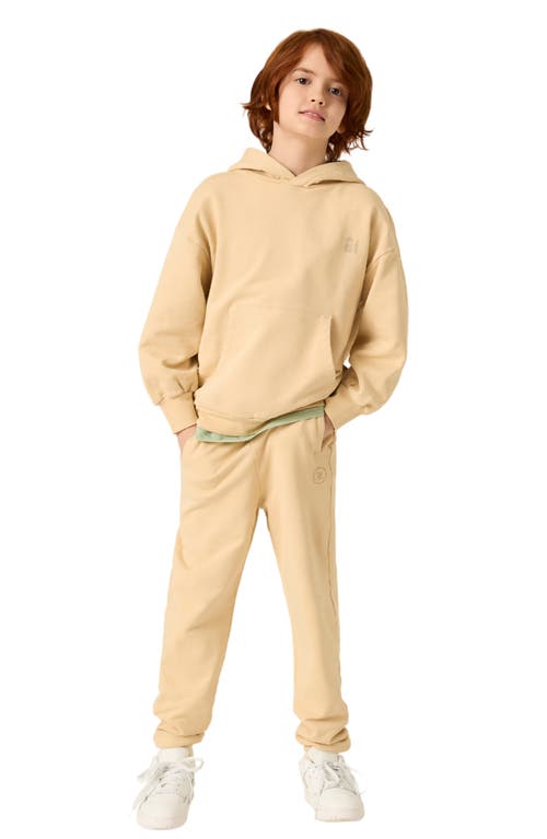 The Sunday Collective Kids' Natural Dye Everyday Joggers In Light Yellow