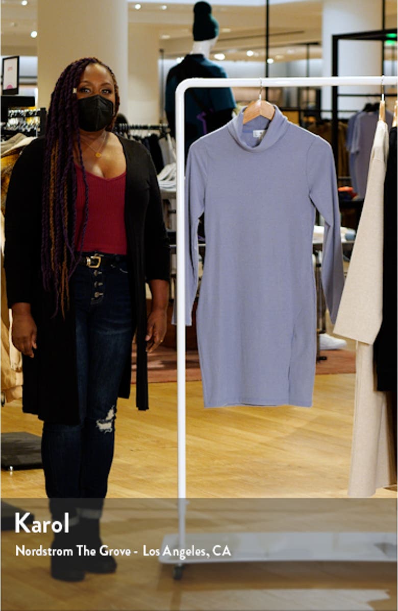 Long Sleeve Turtleneck Minidress, sales video thumbnail