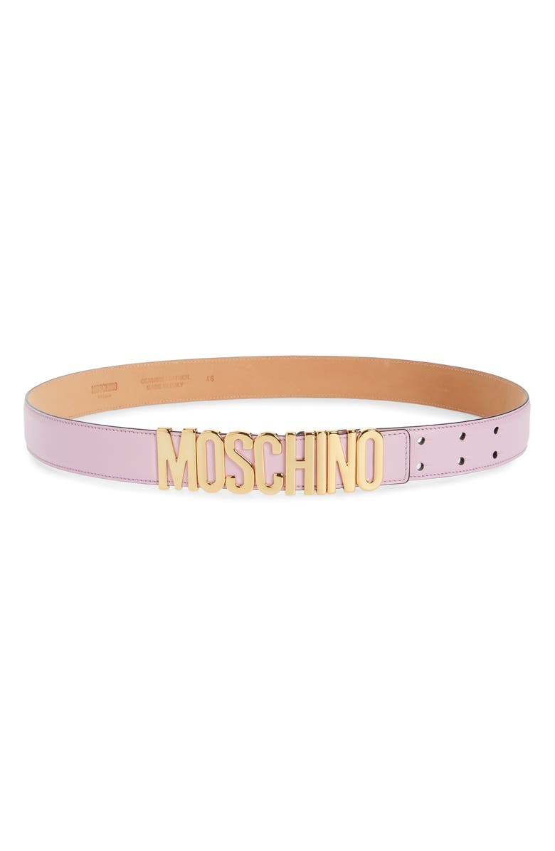Moschino Logo Leather Belt | Nordstrom display picture 1