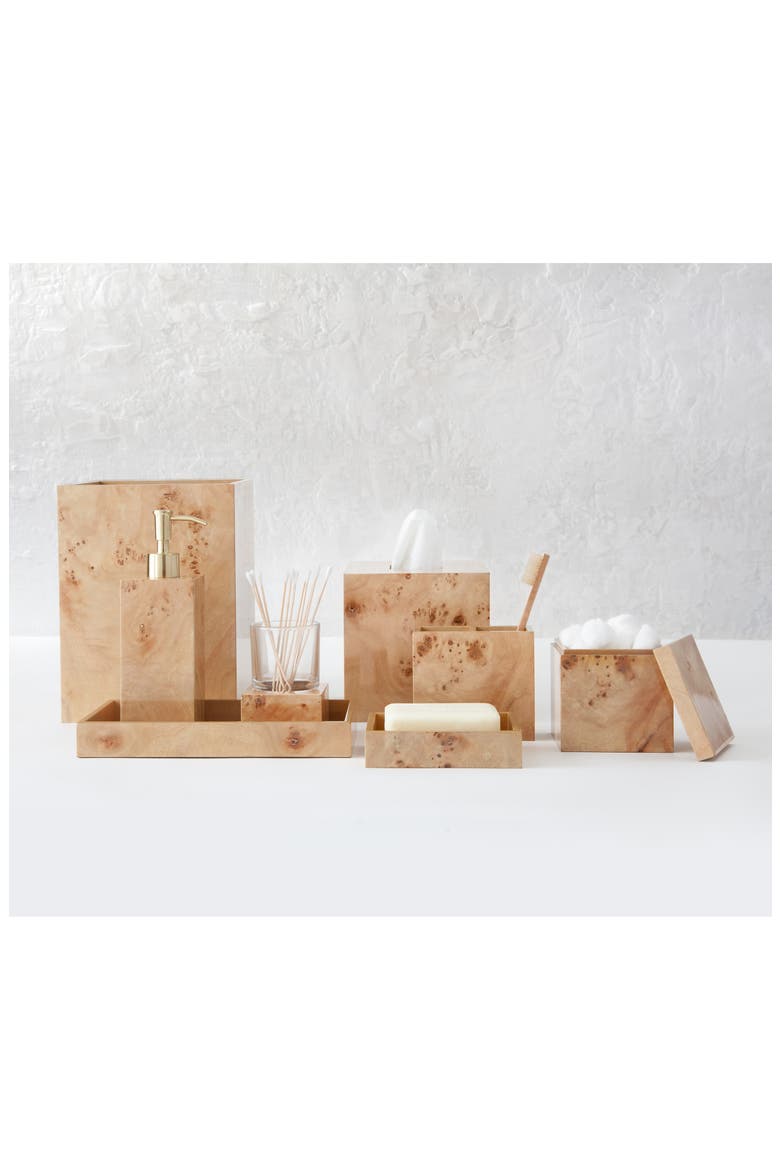 Mesa Burl Wood Toothbrush Holder, Alternate, color, BURLED WOOD
