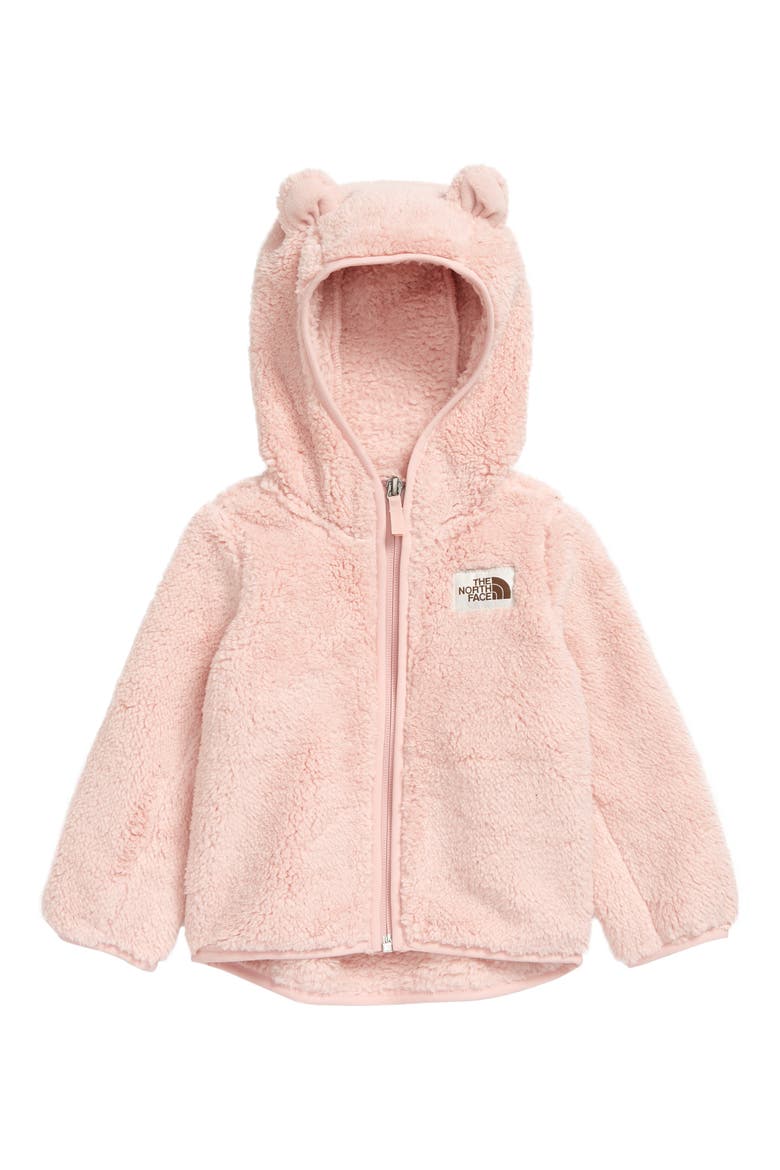 Campshire Bear Hooded Jacket, Main, color, PEACH PINK