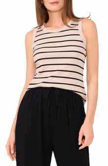 Halogen® Fitted Ribbed Tank Top