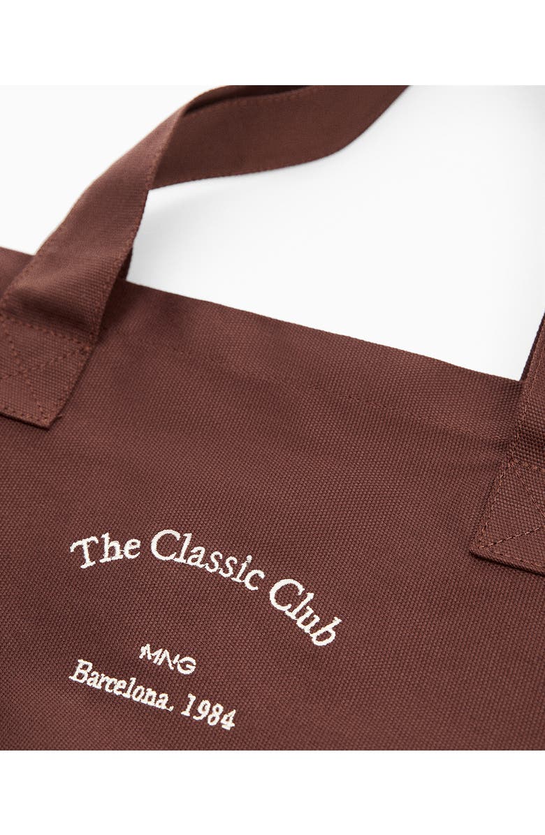 MANGO Cotton Canvas Shopper Tote, Alternate, color,